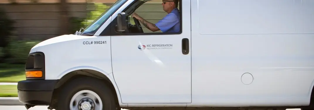 KIC Refrigeration service vehicle serving Aloha area